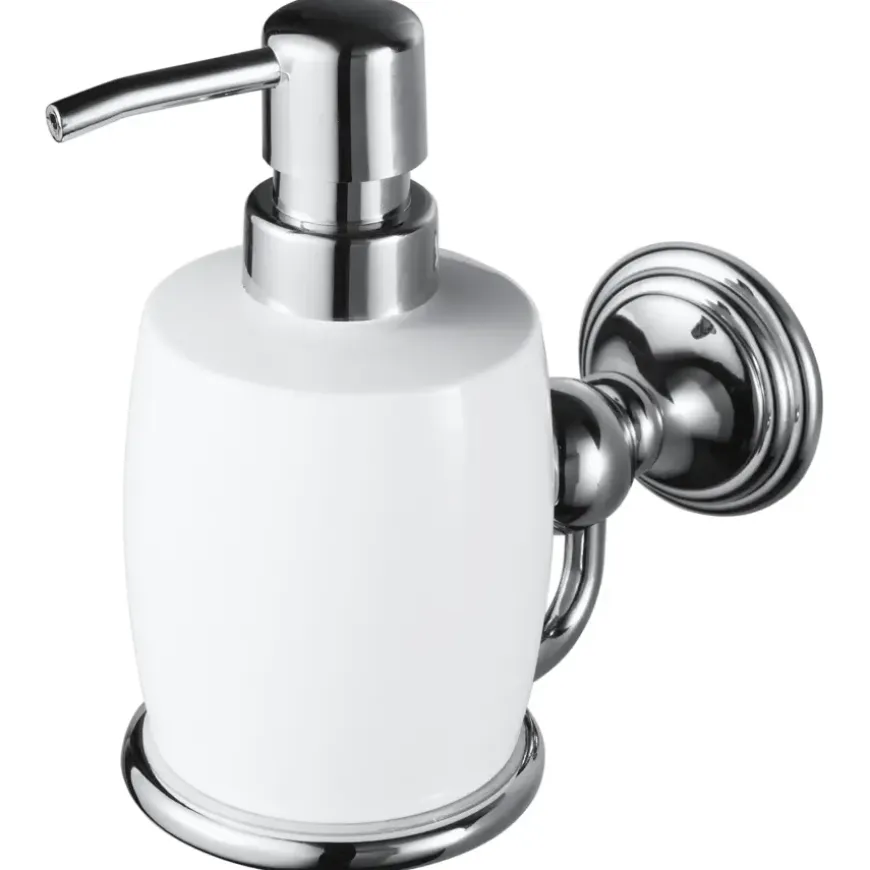 Haceka Allure zeepdispenser chroom keramiek