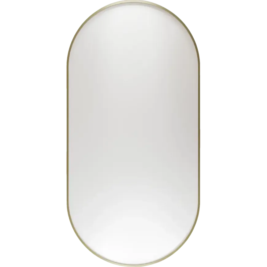 Haceka badkamerspiegel Deco geborsteld goud 80 x 40 cm ovaal