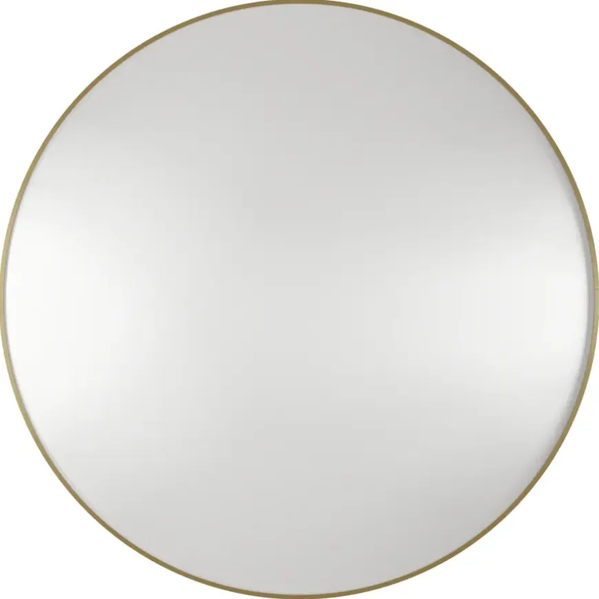 Haceka badkamerspiegel Deco geborsteld goud Ø 80 cm rond