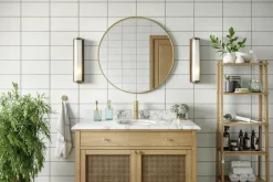 Haceka badkamerspiegel Deco geborsteld goud Ø 80 cm rond
