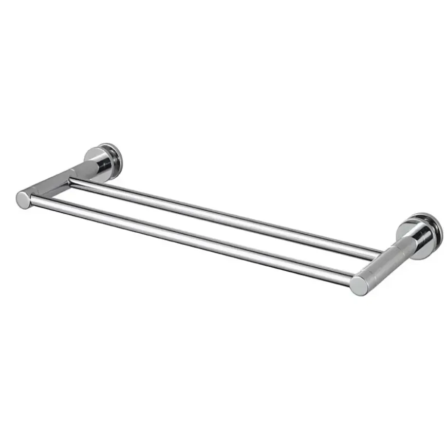 Haceka Oase handdoekhouder met twee rails chroom
