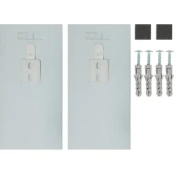 Haceka ophangset spiegel 2 stuks max. 9.6 kg 8 x 16 cm metaal