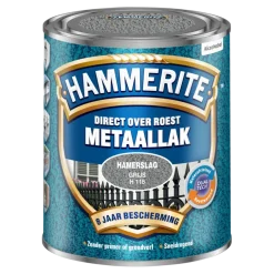 Hammerite Direct over Roest metaallak hamerslag grijs 750 ml