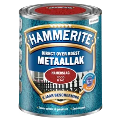 Hammerite Direct over Roest metaallak hamerslag rood 750 ml