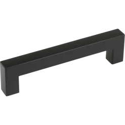 Handgreep Eddy zwart RVS 128 mm