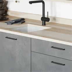 Handgreep Lilly zwart mat 160mm