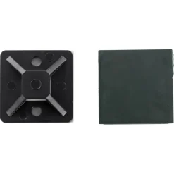 Kabelklemmen > Handson bevestigingsplaat voor bindband zwart (10 stuks)