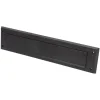 Brievenbussen|Brievenbussen > Handson brievenbusklep met borstel PVC bruin