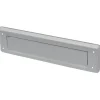 Brievenbussen|Brievenbussen > Handson brievenbusklep met borstel aluminium