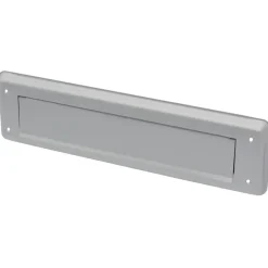 Brievenbussen|Brievenbussen > Handson brievenbusklep met borstel aluminium