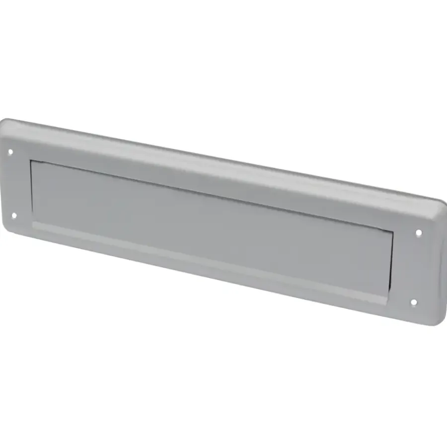 Brievenbussen|Brievenbussen > Handson brievenbusklep met borstel aluminium