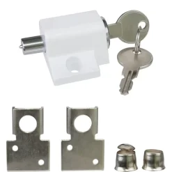 Deursloten|Cilinders > Handson drukcilinder oplegslot wit