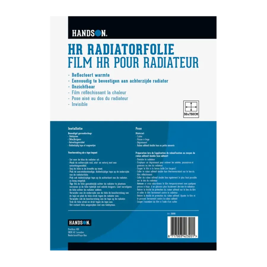 Isolatiefolie > Handson HR Radiatorfolie 7,5 x 0,5 meter