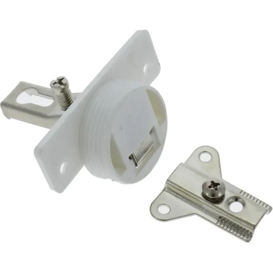 Scharnieren|Deurscharnieren > Handson Inboorscharnier met veer Type A (volledig opliggend) 35 mm wit - 2 stuks