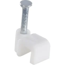 Kabelklemmen > Handson kabelclip plat wit 4mm (25 stuks)