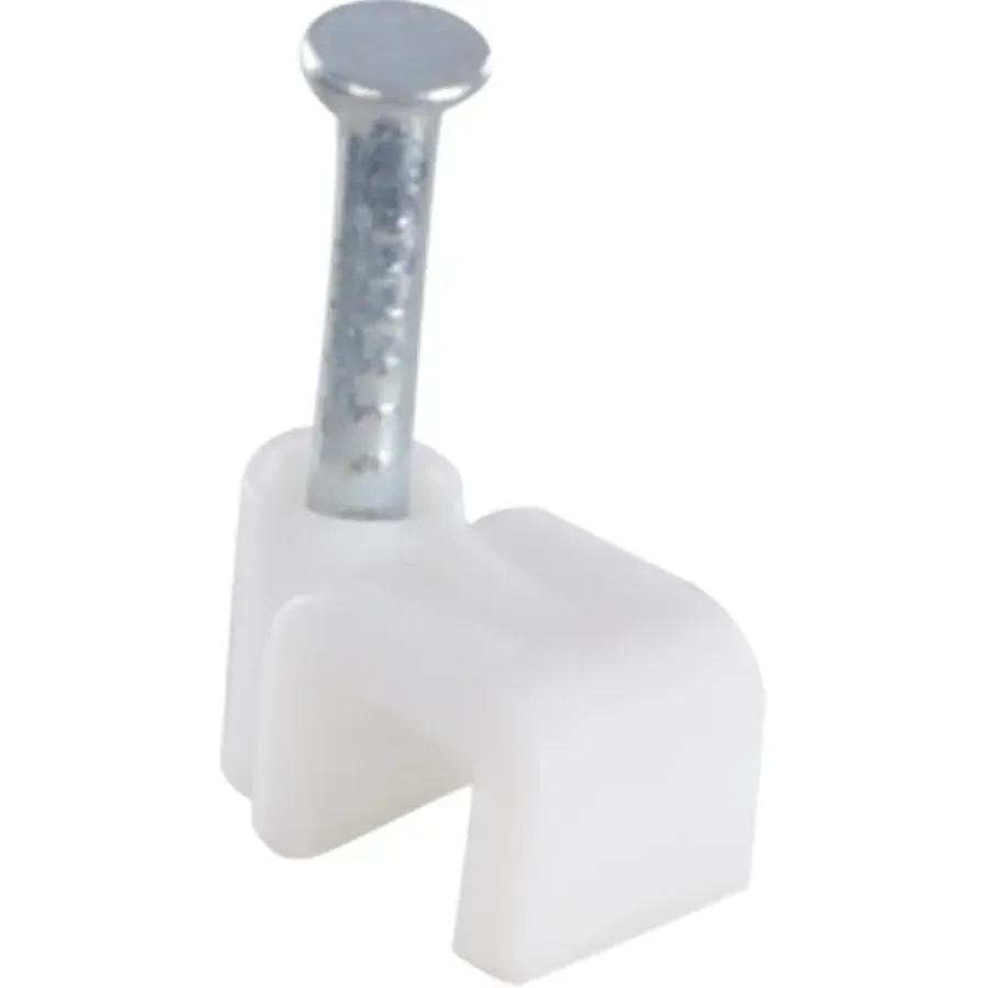 Kabelklemmen > Handson kabelclip plat wit 4mm (25 stuks)