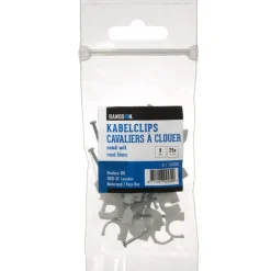 Kabelklemmen > Handson kabelclip rond wit 9mm (25 stuks)