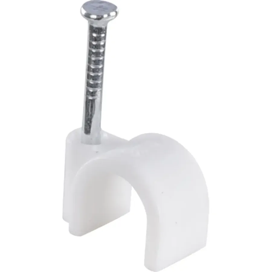 Kabelklemmen > Handson kabelclip rond wit 9mm (25 stuks)