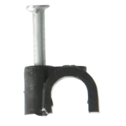 Kabelklemmen > Handson kabelclip Rond Zwart 5mm 25 Stuks