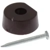 Plankdragers|Plankdragers > Handson kastplankdrager met nagel bruin 20 stuks