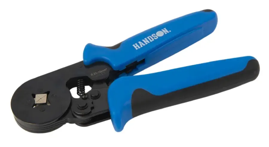 Tangen > Handson krimptang 175 mm voor adereindhulzen 0.25 t/m 10mm²