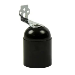 Fittingen > Geen Handson lampfitting E27 haakse beugel zwart