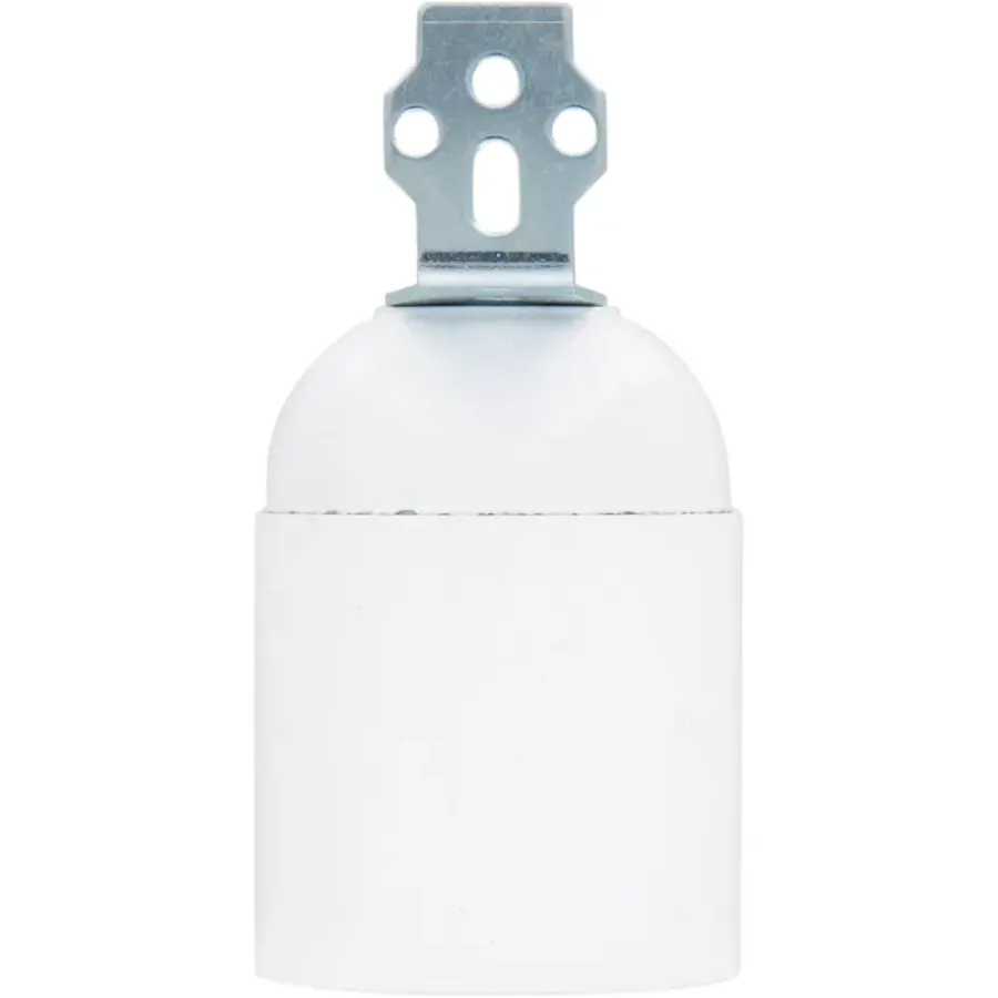 Fittingen > Geen Handson lampfitting E27 haakse beugel wit