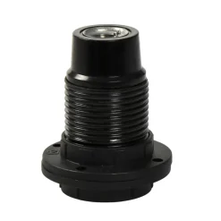 Fittingen > Geen Handson lamphouder E14 incl. Kraag en Ring Zwart