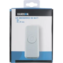 Dimmers|Opbouw Schakelmateriaal > Handson LED Snoerdimmer 1-100 W Wit