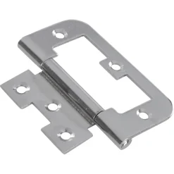 HANDSON Louvredeurscharnier 75x35 mm vernikkeld - 2 stuks