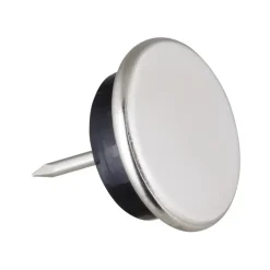 HANDSON meubelglijder glijnagel rubber nikkel Ø22 mm 12 stuks