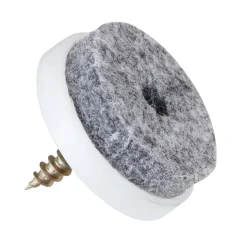 HANDSON meubelglijder viltglijder met schroef grijs Ø24 mm 20 stuks