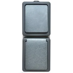 Buiten Schakelmateriaal|Opbouw Schakelmateriaal > Handson Opbouw Stopcontact/ Wisselschakelaar Spatwaterdicht