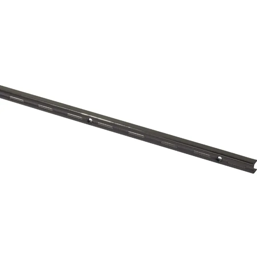 Plankdragers|Plankdragers > Handson rail enkel mat zwart 200 cm (2 stuks)