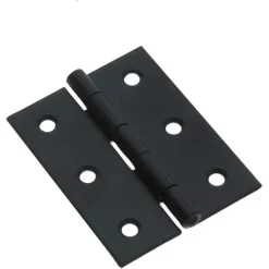 Scharnieren|Deurscharnieren > Handson Scharnier met vaste pen 60x46 mm zwart - 2 stuks