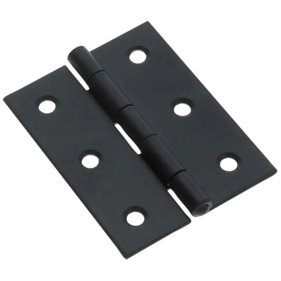 Scharnieren|Deurscharnieren > Handson Scharnier met vaste pen 60x46 mm zwart - 2 stuks