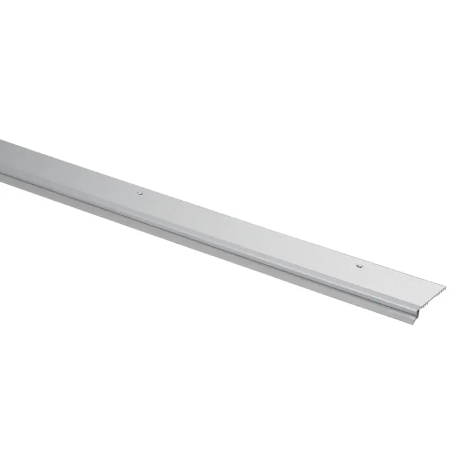 Tochtwering|Tochtstrips Deur > Handson slijtstrip aluminium 93 cm met rubber lip