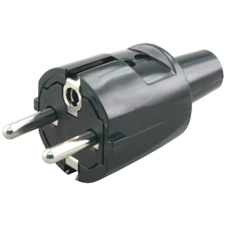 Stekkers > Geen Handson Stekker PVC RA Zwart