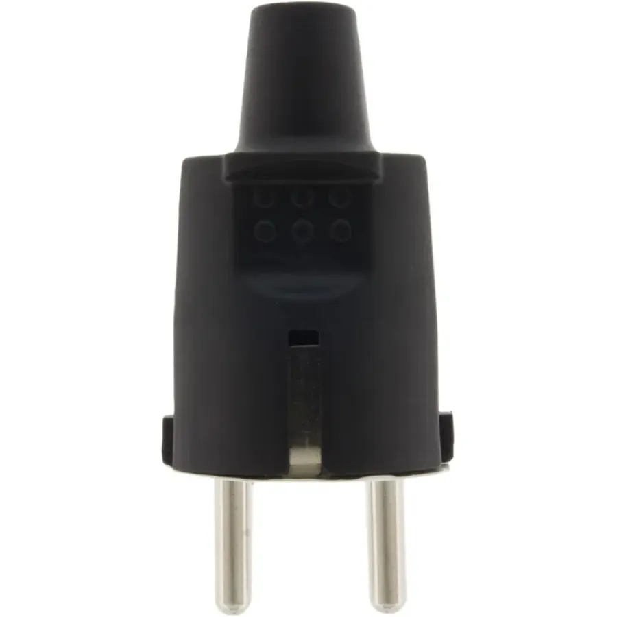Stekkers > Geen Handson Stekker PVC RA Zwart