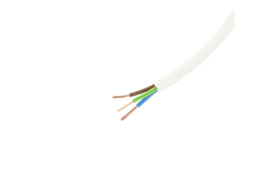 Stroomkabels > Handson Stroomkabel rond wit 3x1,5mm² 5 meter