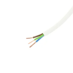 Stroomkabels > Handson Stroomkabel rond wit 3x1,5mm² 5 meter