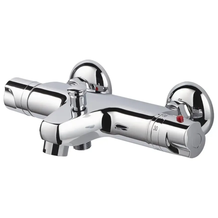 Handson thermostatische bad- en douchekraan Marco chroom 15 cm