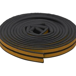 Tochtwering|Tochtstrips Deur > Handson tochtband P-profiel EPDM rubber antraciet 3 meter 2 stuks