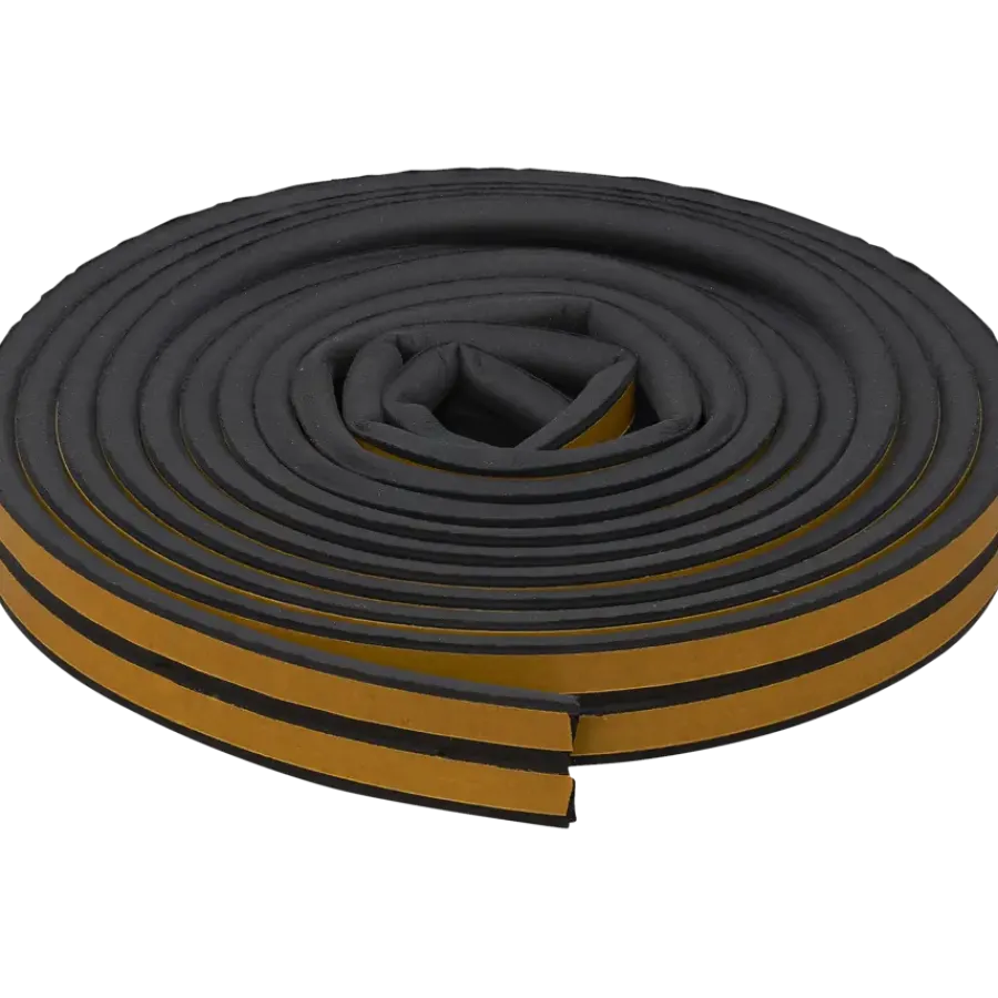 Tochtwering|Tochtstrips Deur > Handson tochtband P-profiel EPDM rubber antraciet 3 meter 2 stuks
