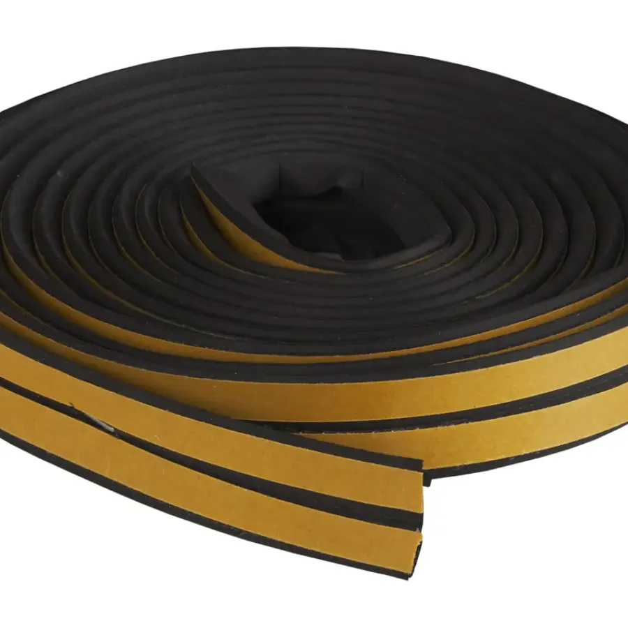 Tochtwering|Tochtstrips Deur > Handson tochtband V-profiel EPDM rubber antraciet 3 meter 2 stuks
