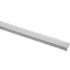 Tochtwering|Tochtstrips Deur > Handson tochtstrip aluminium 93 cm met flexibele borstel wit