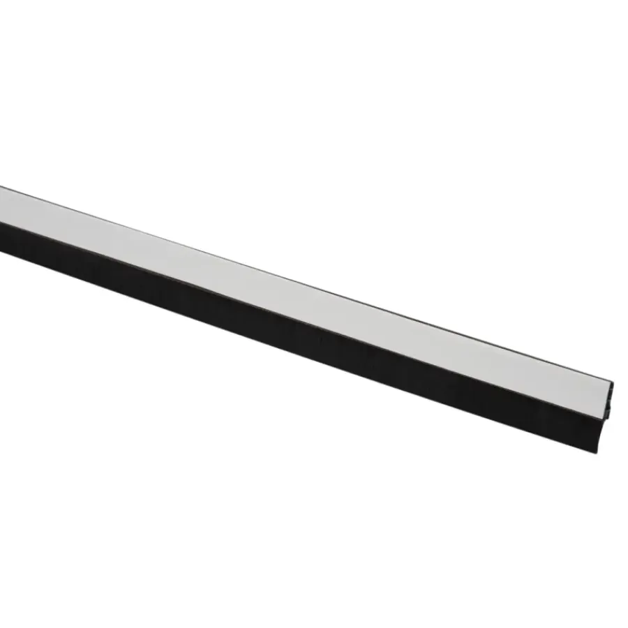 Tochtwering|Tochtstrips Deur > Handson tochtstrip aluminium 93 cm met borstel bruin