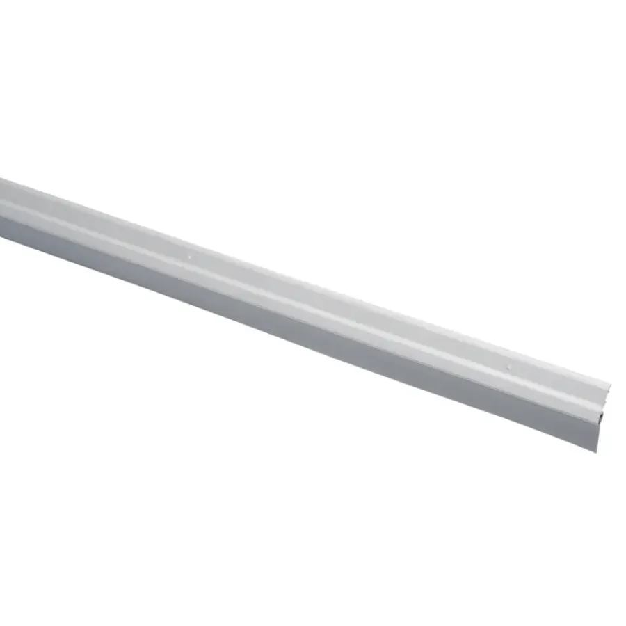 Tochtwering|Tochtstrips Deur > Handson tochtstrip aluminium 93 cm met rubber lip