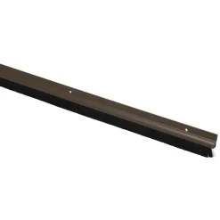 Tochtwering|Tochtstrips Deur > Handson tochtstrip kunststof 93 cm met borstel bruin