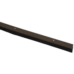 Tochtwering|Tochtstrips Deur > Handson tochtstrip kunststof 93 cm met borstel bruin